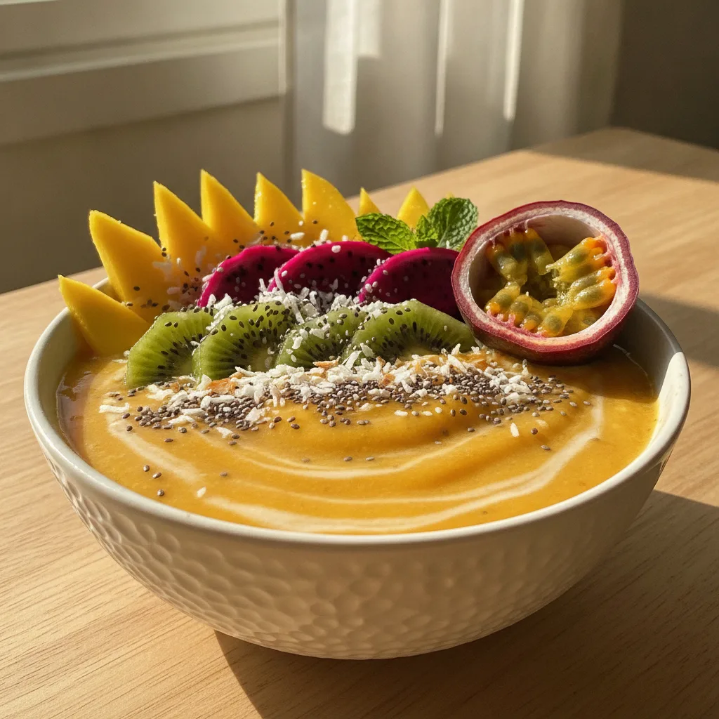 Morning nourishing smoothie bowl