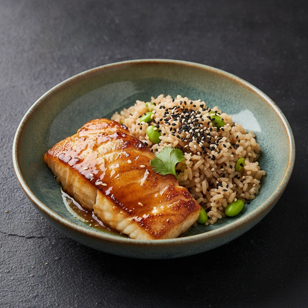 Miso glazed cod